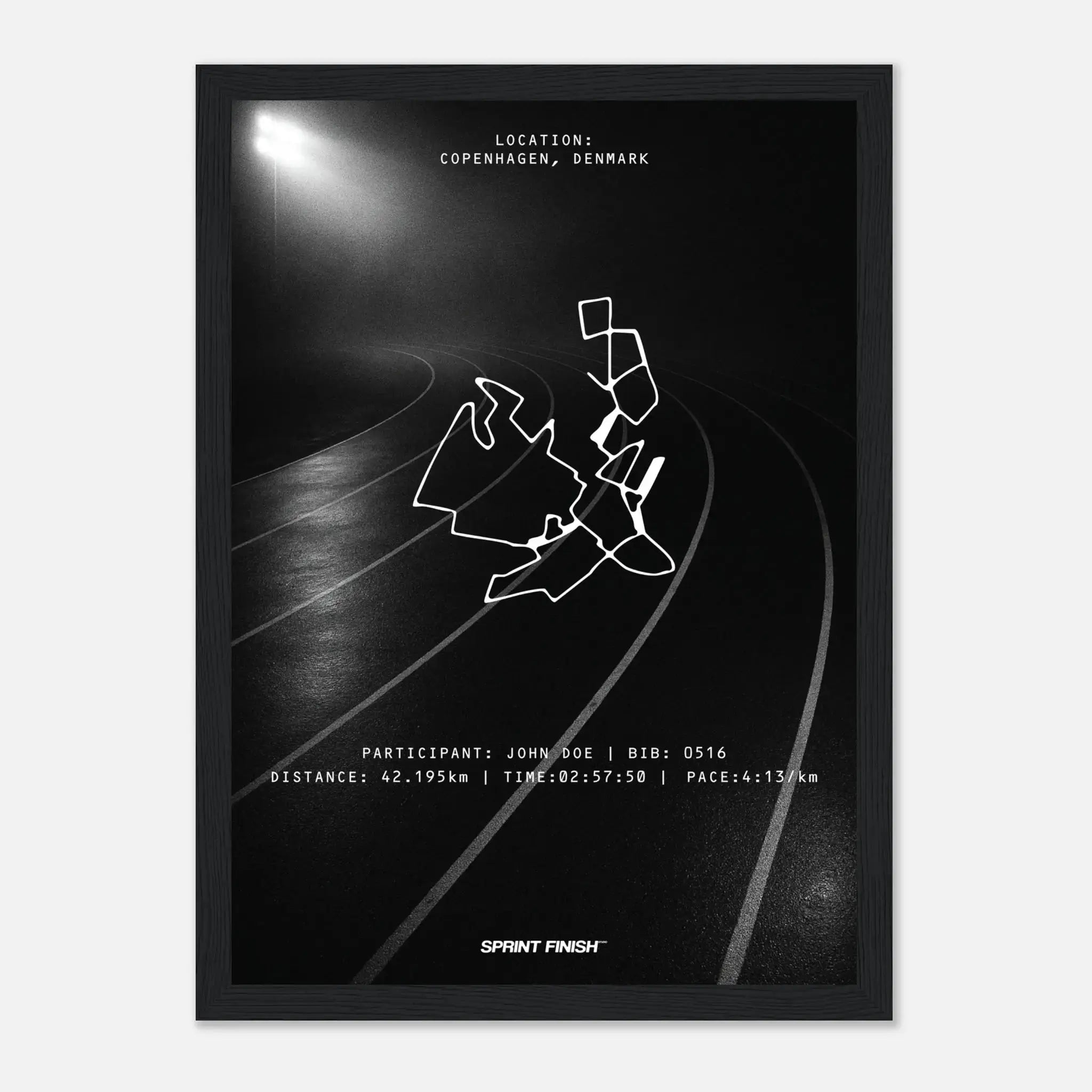 Personalised Race Poster |Track Session - Studio Background