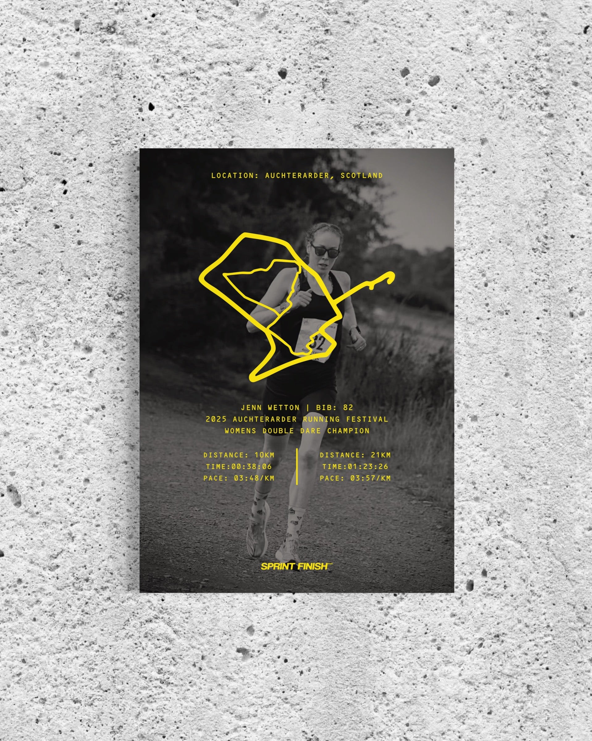 Auchterarder Running Festival Double Dare - Unframed