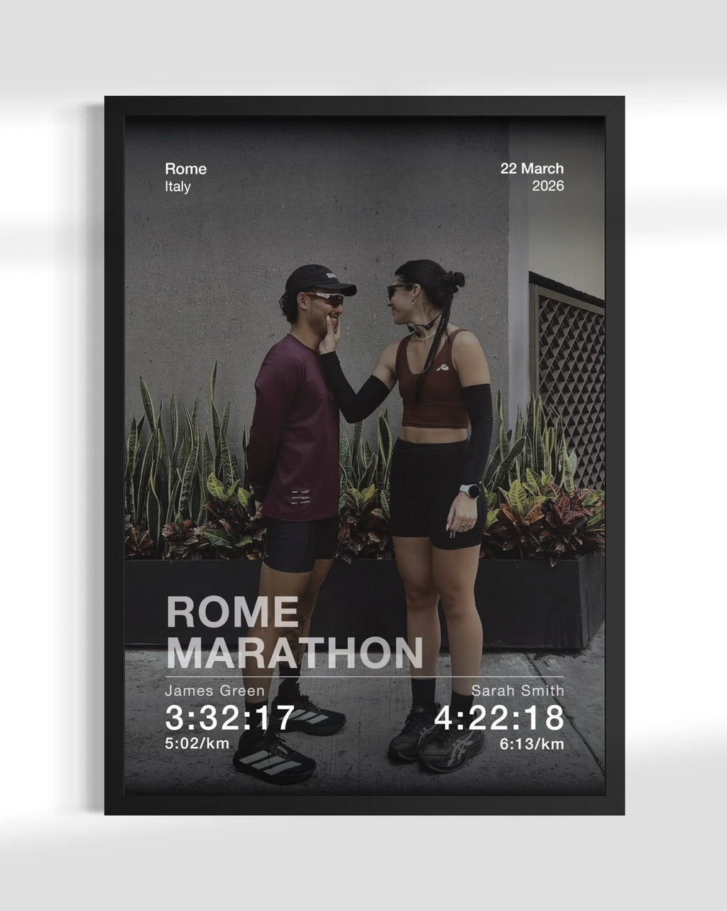 Same Race, Different Pace - Framed Print