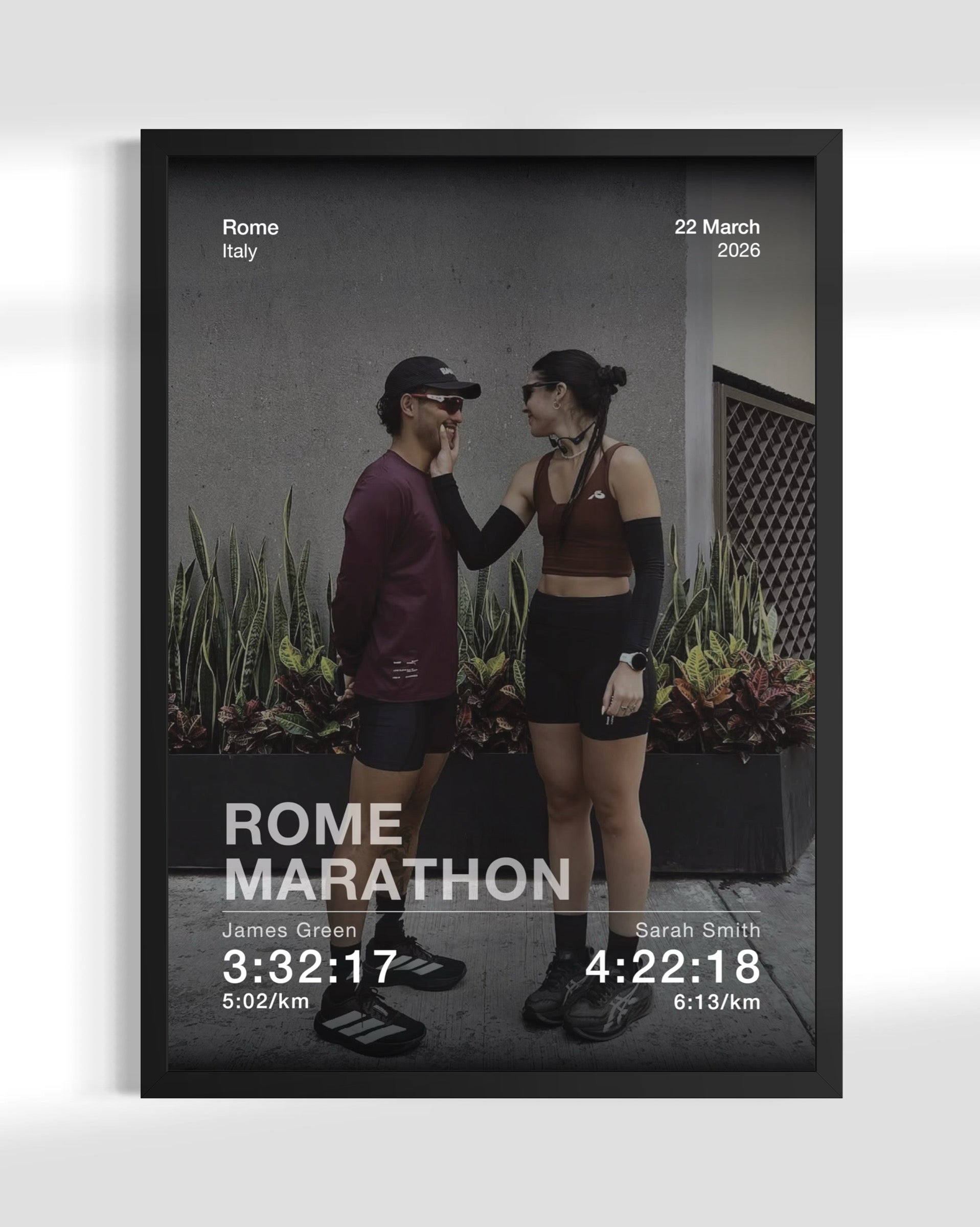 Same Race, Different Pace - Framed Print