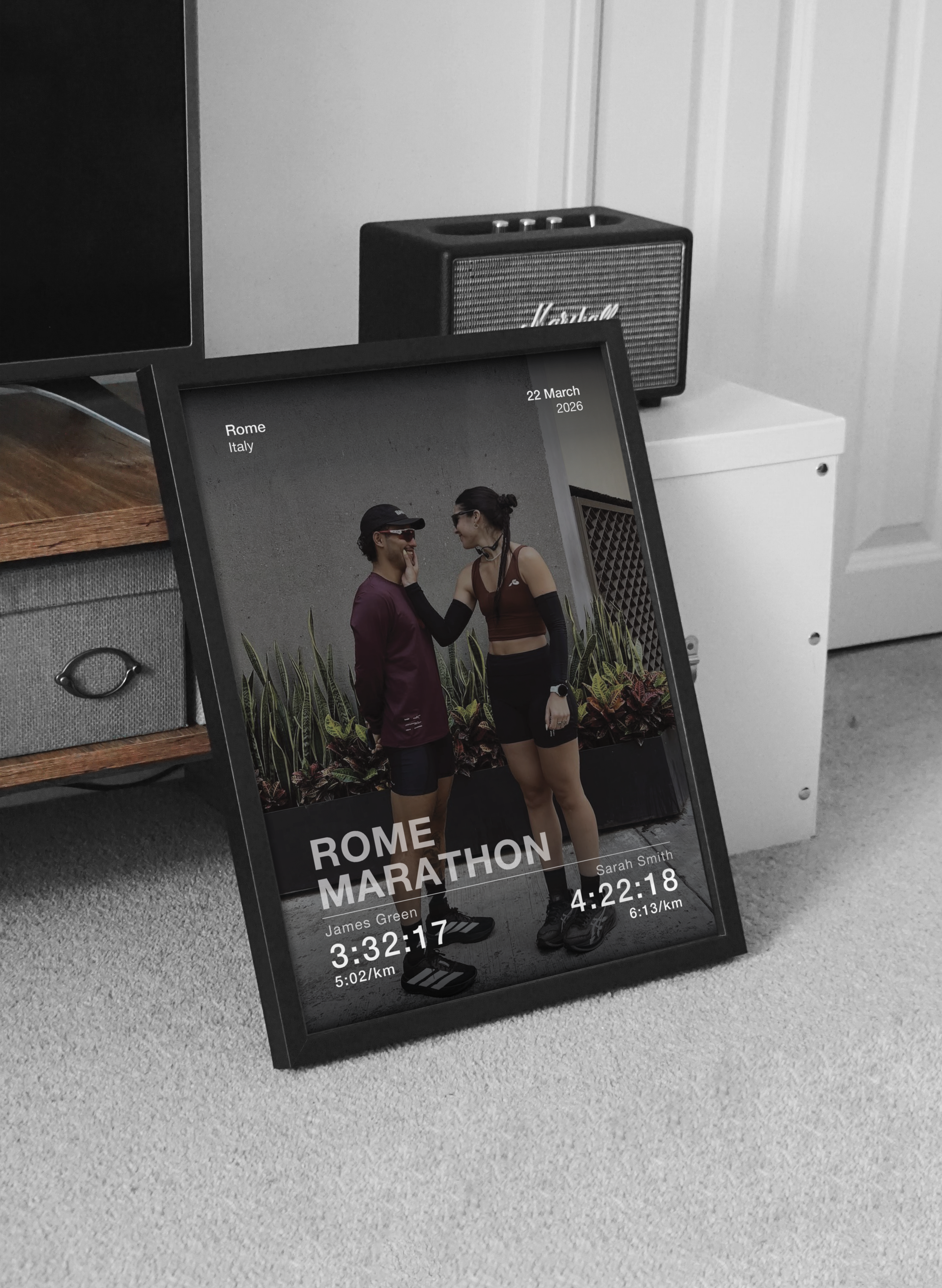 Same Race, Different Pace - Framed Print
