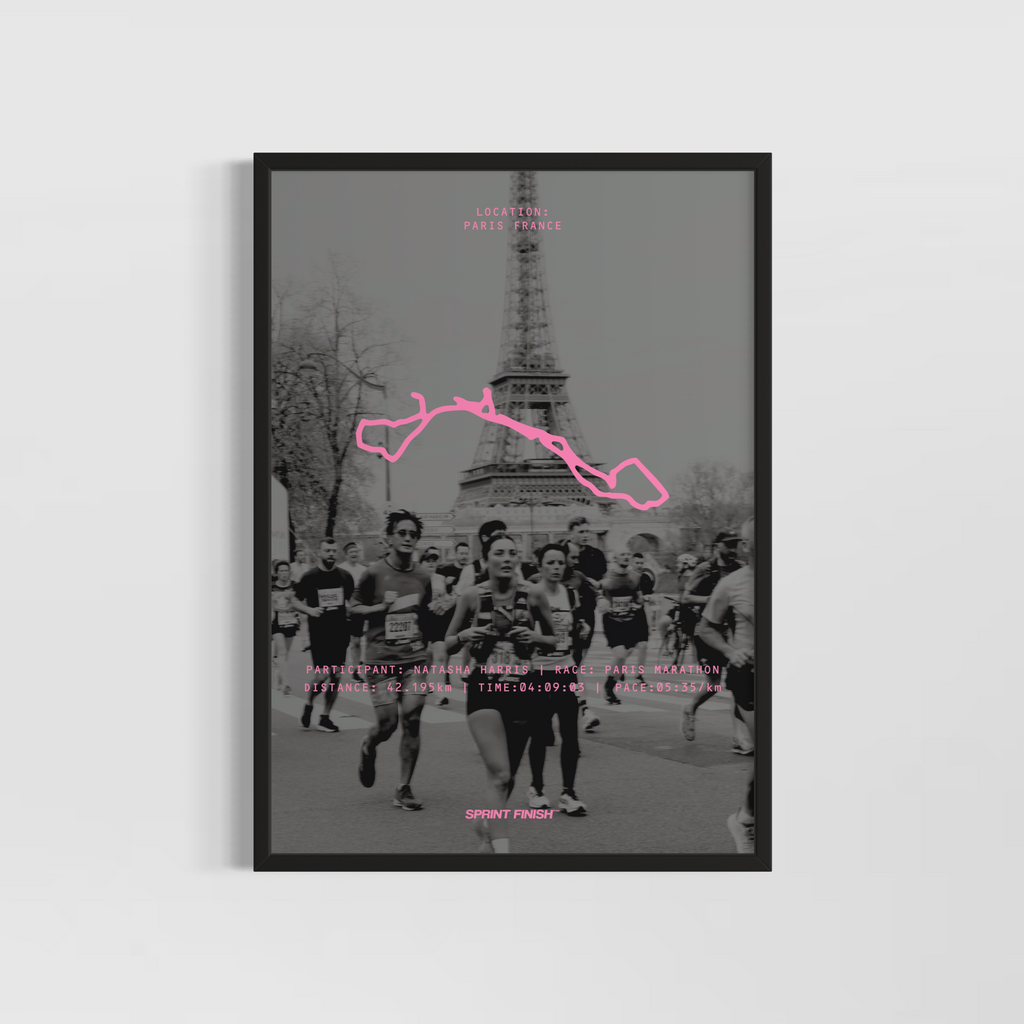 Personalised Running Poster with Custom Image Background