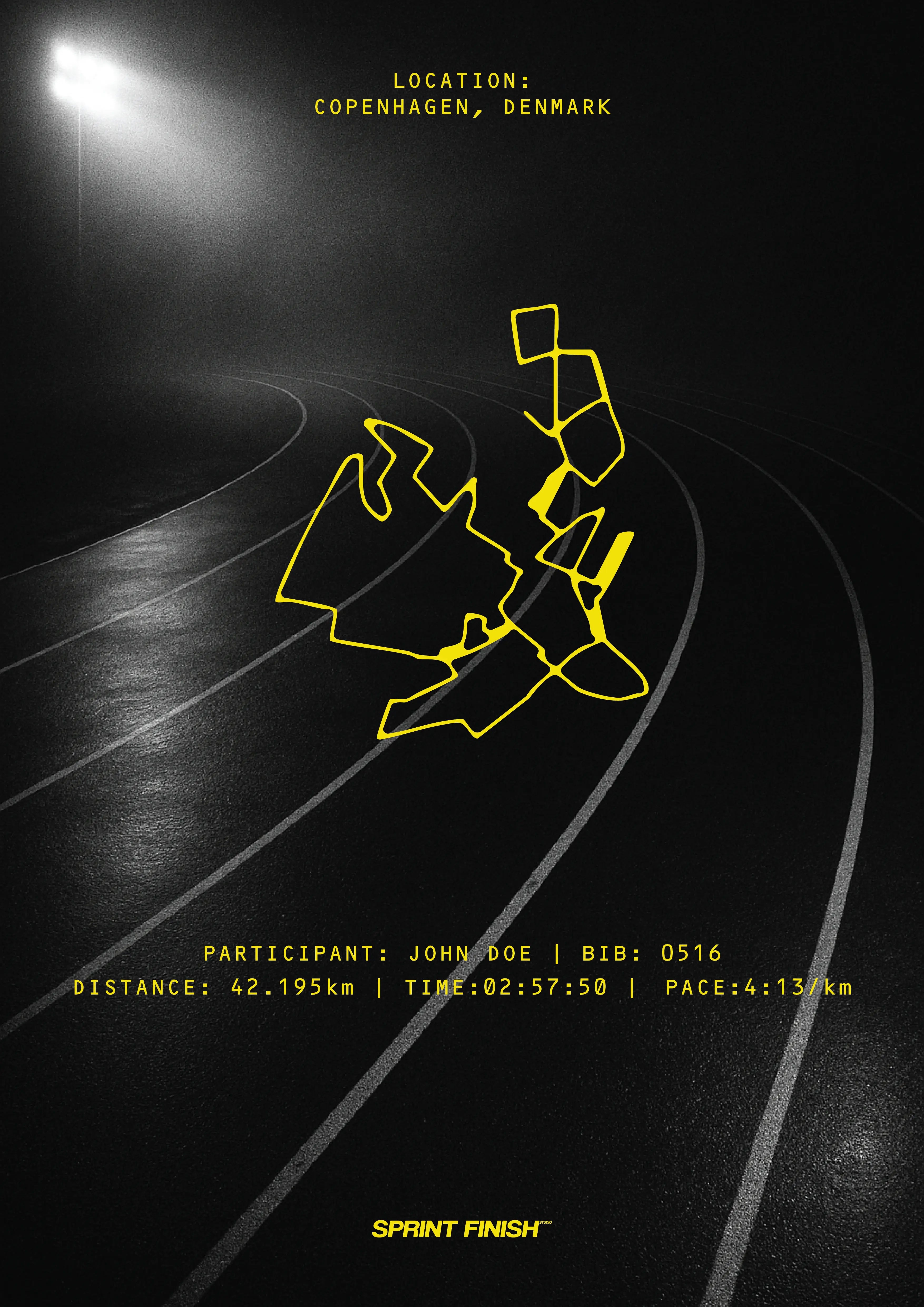 Trail Run - Studio Background