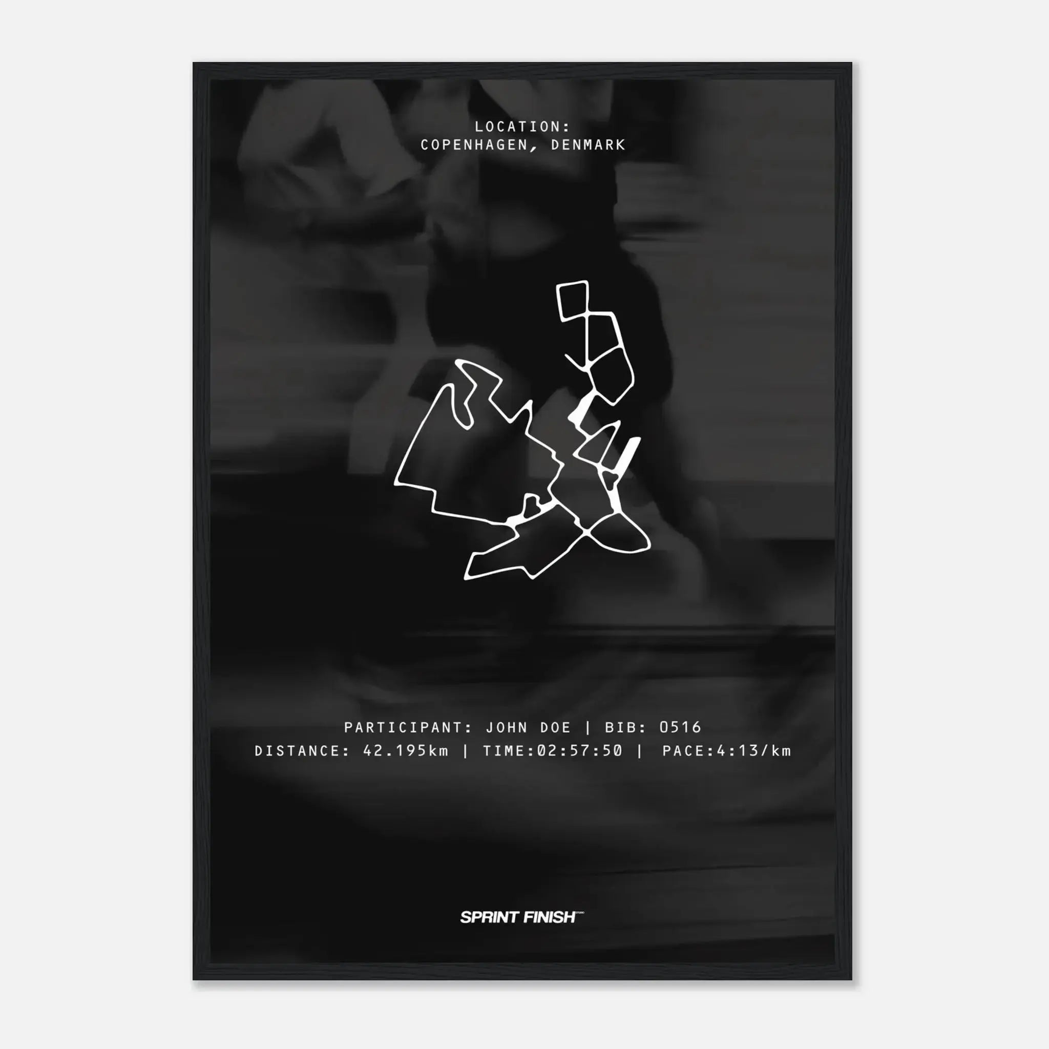 Custom Race Poster | In Motion - Studio Background