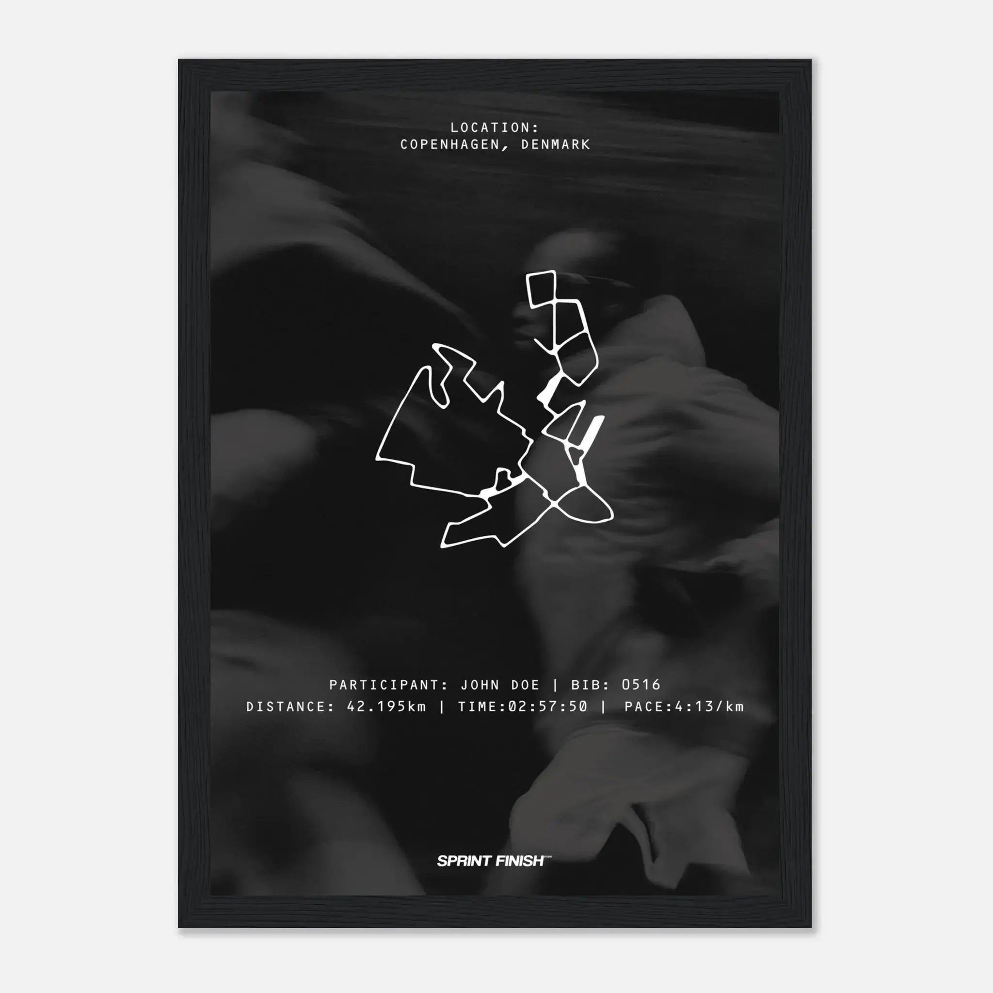 Personalised Race Poster | Locked In - Studio Background