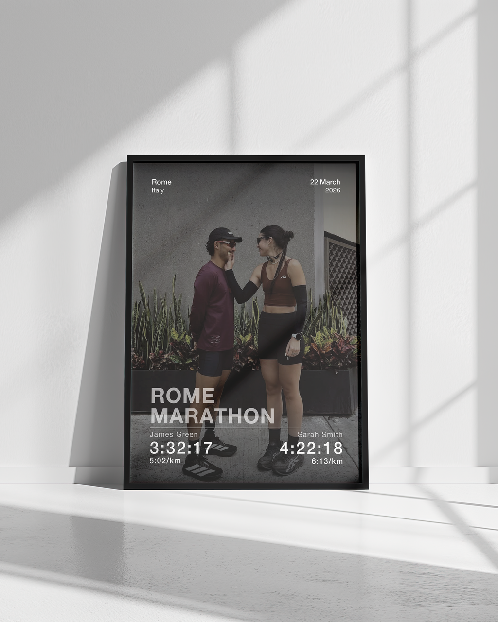 Same Race, Different Pace - Framed Print